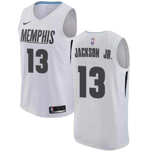 Nike Grizzlies #13 Jaren Jackson Jr. White NBA Swingman City Edition ...